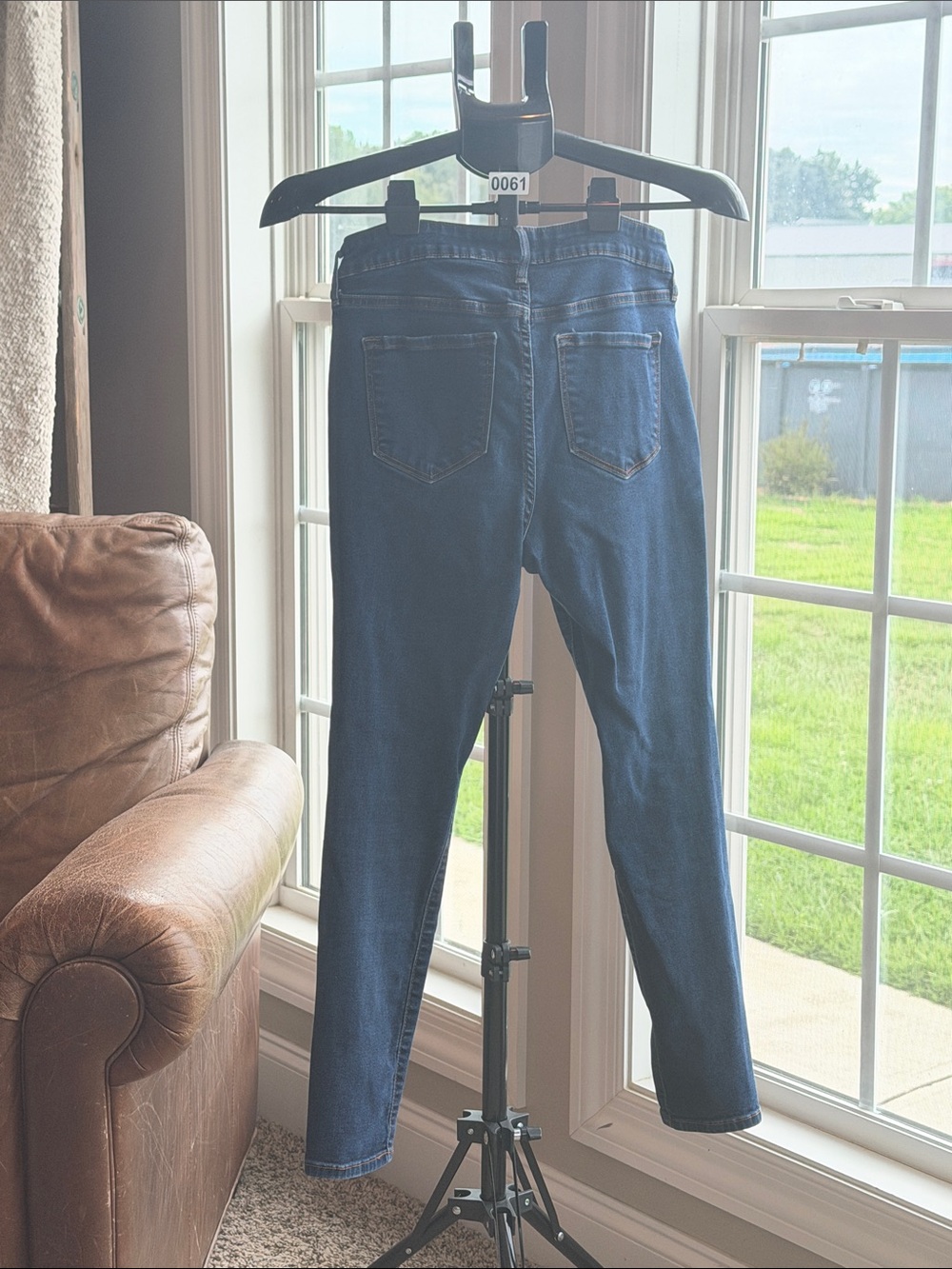 Old Navy Rockstar Mid Rise Dark Blue Women's Jeans